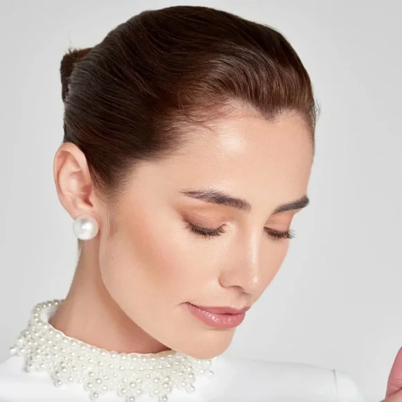 NADINE MERABI White Long Sleeve Dress Sz 6 - Picture 6 of 14